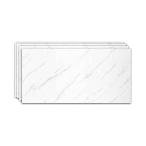 IZODEKOR Wandverkleidung Marmoroptik -4 Pcs 120x60cm- Alternative zu Badfliese/Küchenfliese, Duschwandpaneele, Wandpaneel für Küchenrückwand, Badezimmer, Innenbereich | Ice Berg Grey von IZODEKOR