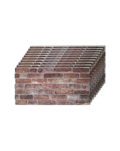 IZODEKOR | Wandverkleidung Steinoptik | 100x50x2 cm | 3D Effekt Wandpaneele Steinoptik für Küche und Wohnzimmer | Drinnen und draußen einsetzbar - Steinoptik Styropor - 3D Wandpaneele | 10 Stück | von IZODEKOR