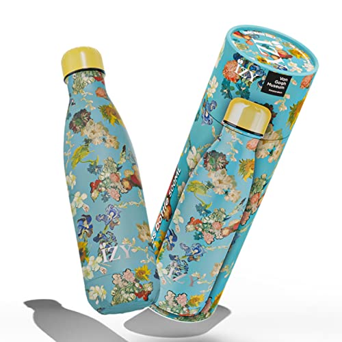 IZY Trinkflasche, Van Gogh Museum 50 Jahre, Wasserspende, Thermoskanne, Wasserflasche, Thermobecher, BPA-frei, Trinkflasche aus rostfreiem Stahl, Heiß oder kalt für 12 Stunden, 500 ml von IZY Bottles