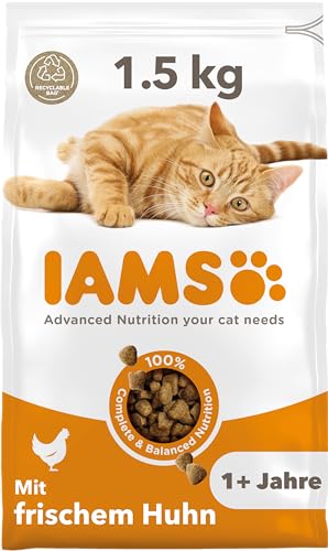 IAMS for Vitality Katzenfutter trocken Huhn - Trockenfutter für Katzen im Alter von 1-6 Jahren, 1,5 kg IAMS for Vitality Katzenfutter trocken Huhn - Trockenfutter für Katzen im Alter von 1-6 Jahren, 1,5 kg von IAMS