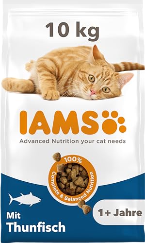 IAMS Katzenfutter trocken mit Thunfisch - Trockenfutter für Katzen im Alter von 1-6 Jahren, 10 kg von IAMS