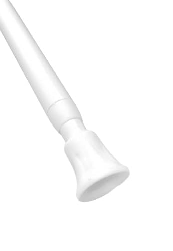 WHITE SPRING LOADED TENSION ROD 56-91cm (22-36) by Ians Emporium von Ians Emporium