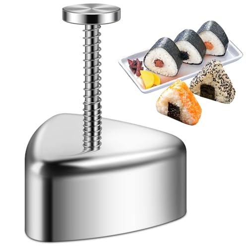 Ianulus Sushi Reis Mold, Sushi Onigiri Mold Stainless, Nigiri Maker, Onigiri Form, Maker Sushi Form Kit für DIY-Sushi-Herstellungsset, Reisbällchen-Form, Sushi-Maker, Küchenwerkzeug von Ianulus