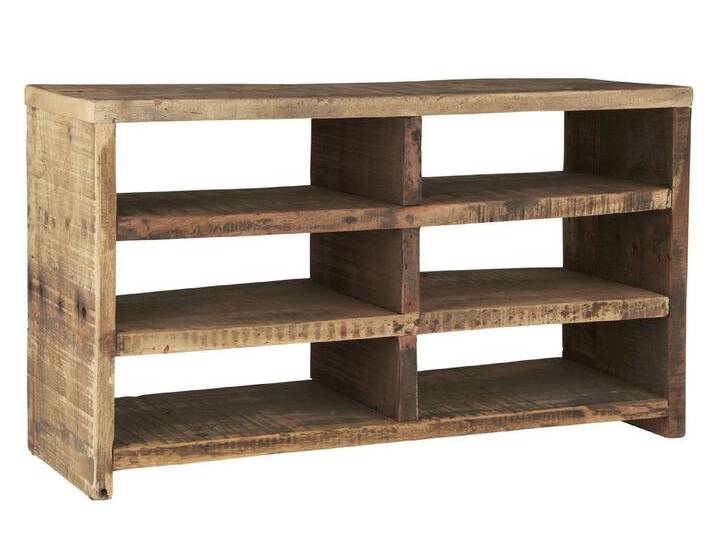 Ib Laursen Ablageregal - Display Regal Ablage Holz Unika 6 Fächer H36xL64xB21cm Ib Laursen Ablageregal - Display Regal Ablage Holz Unika 6 Fächer H36xL64xB21cm von Ib-Laursen