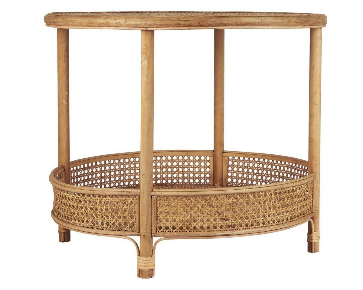 Ib Laursen Ablagetisch Runder Rattan-Beistelltisch Ø 59 cm mit Ablageboden, Breite 59 cm Ib Laursen Ablagetisch Runder Rattan-Beistelltisch Ø 59 cm mit Ablageboden, Breite 59 cm von Ib Laursen