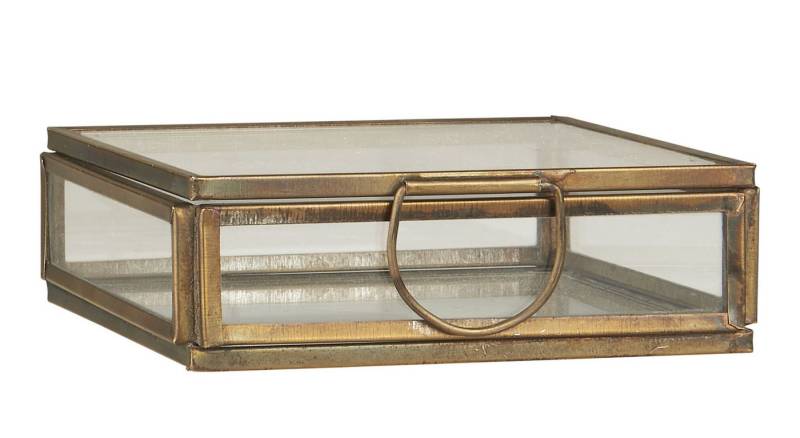 Ib Laursen Aufbewahrungsbox Ib Laursen Glasbox Utensilienbox Glas Schachtel Schatulle Dose von Ib Laursen