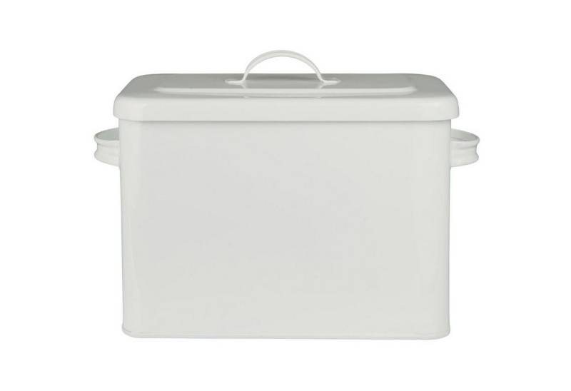 Ib Laursen Aufbewahrungsbox Weiße Metall Box Deckel von Ib Laursen