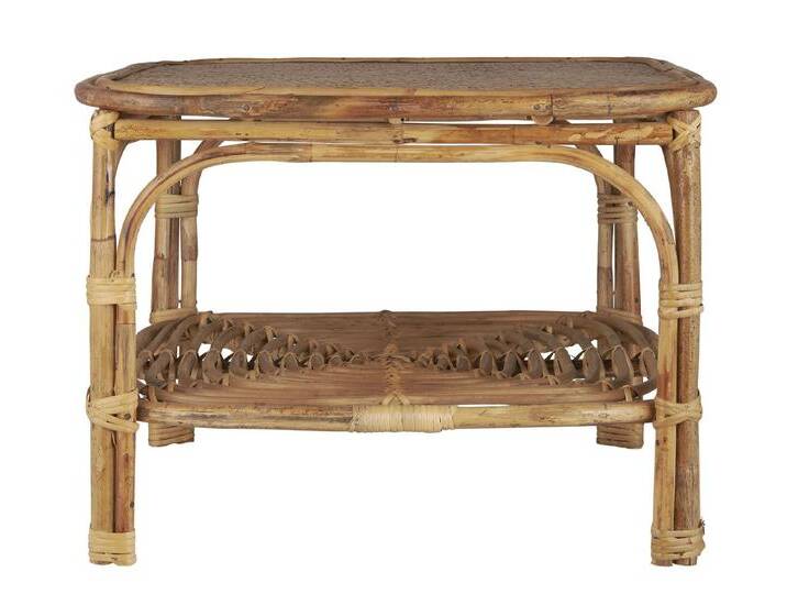 Ib Laursen Beistelltisch Tisch Couchtisch Beistelltische mit Ablage Rattan Ib Laursen Beistelltisch Tisch Couchtisch Beistelltische mit Ablage Rattan von Ib-Laursen