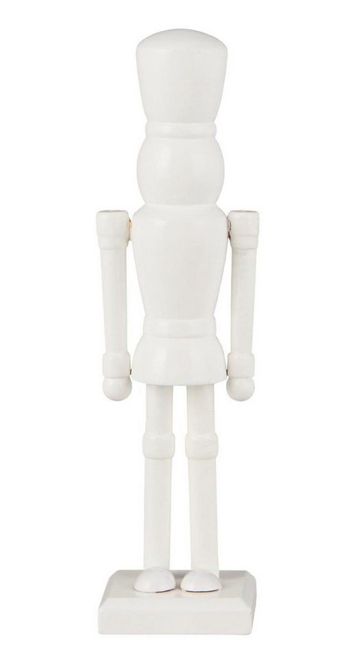 Ib Laursen Weihnachtsfigur Ib Laursen - Dekofigur Nussknacker ohne Funktion Holz Weiß H 21cm Ib Laursen Weihnachtsfigur Ib Laursen - Dekofigur Nussknacker ohne Funktion Holz Weiß H 21cm von Ib Laursen