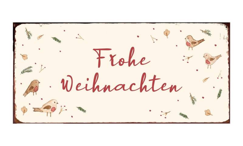 Ib Laursen Metallschild Wandschild Metallschild Schild "Frohe Weihnachten" Ib Laursen 70160-00 von Ib Laursen