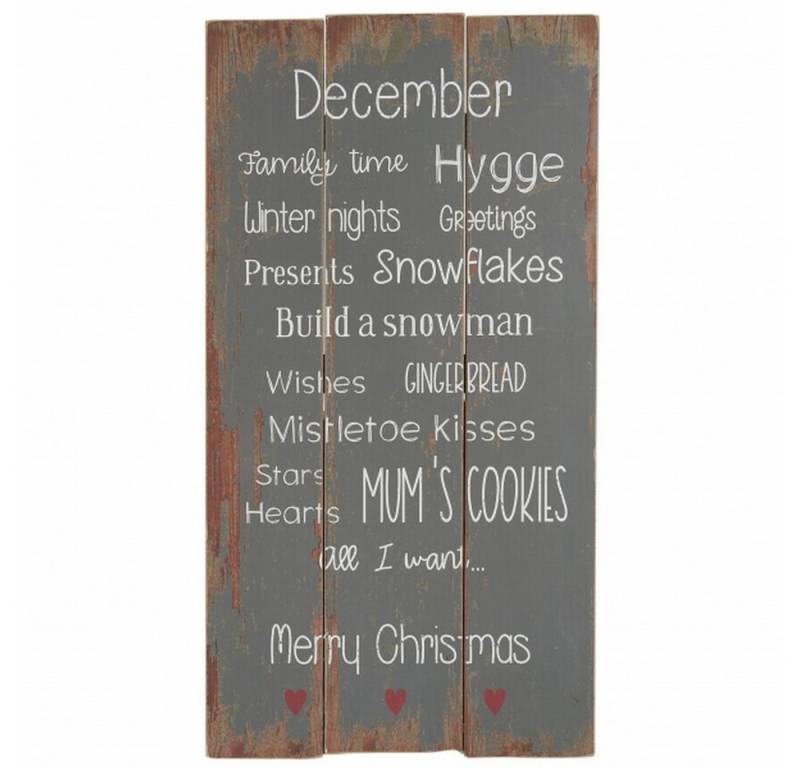 Ib Laursen Dekoobjekt Wandschild Holzschild Weihnachtsdeko Weihnachten Weiß 66x34cm, Mit charmantem Used-Finish bringt es festliche Stimmung Ib Laursen Dekoobjekt Wandschild Holzschild Weihnachtsdeko Weihnachten Weiß 66x34cm, Mit charmantem Used-Finish bringt es festliche Stimmung von Ib Laursen