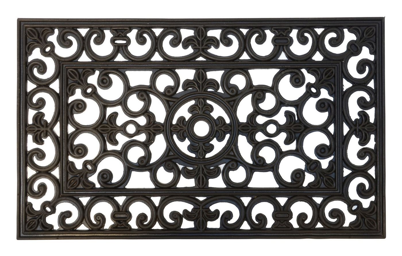 Ib Laursen Fußmatte Fußmatte Türmatte Fußabtreter Gummi Filigran Schwarz 45x75cm Ib Ib Laursen Fußmatte Fußmatte Türmatte Fußabtreter Gummi Filigran Schwarz 45x75cm Ib von Ib Laursen