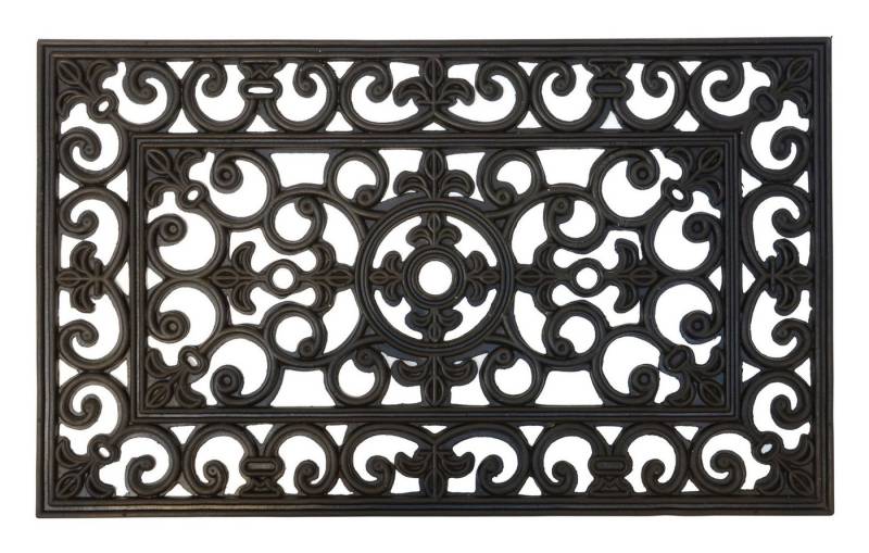 Ib Laursen Fußmatte Fußmatte Türmatte Fußabtreter Gummi Filigran Schwarz 45x75cm Ib Ib Laursen Fußmatte Fußmatte Türmatte Fußabtreter Gummi Filigran Schwarz 45x75cm Ib von Ib Laursen