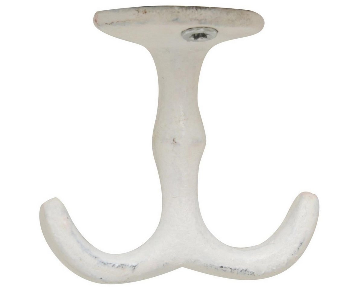 Ib Laursen Garderobenhaken Doppelhaken Metall Retro Stil unten anbringbar, platzsparend von Ib Laursen