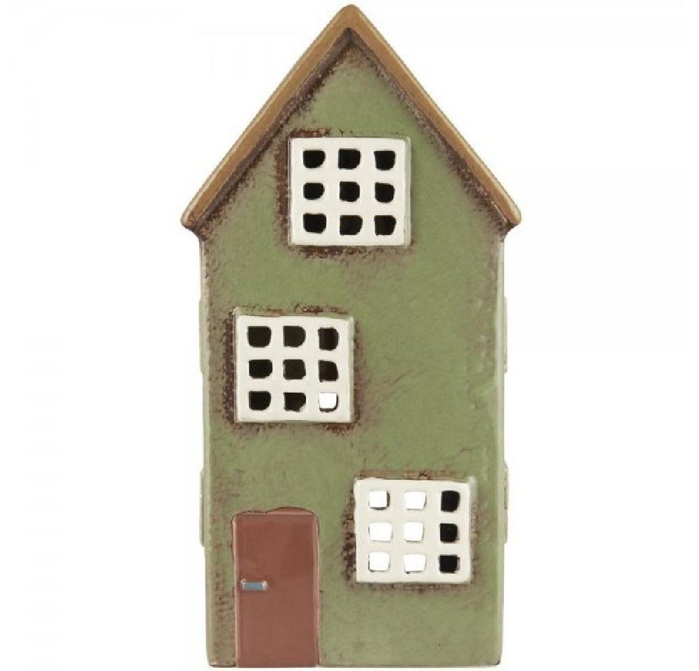 Ib Laursen Kerzenhalter Ib Laursen Haus für Teelicht Nyhavn braune Tür (8x21,5x11cm) von Ib Laursen