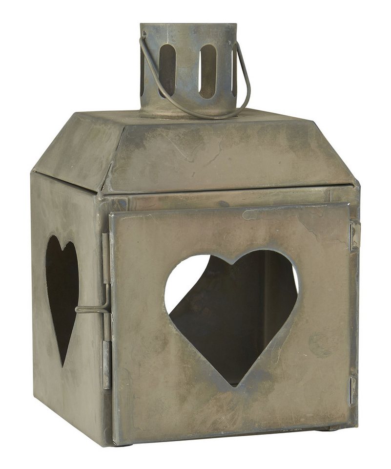 Ib Laursen Kerzenhalter Ib Laursen - Laterne Windlicht Kerzenhalter mit Herz Metall Grau Ib Laursen Kerzenhalter Ib Laursen - Laterne Windlicht Kerzenhalter mit Herz Metall Grau von Ib Laursen