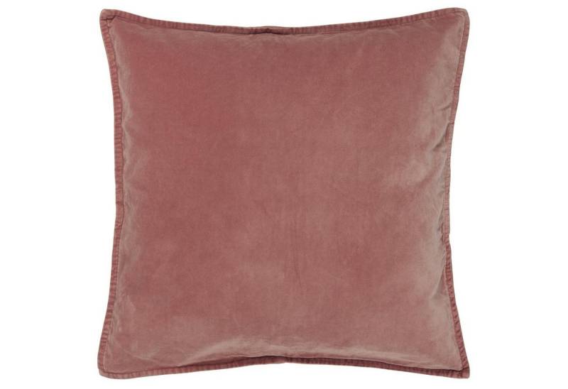 Ib Laursen Kissenhülle Kissenbezug Kissenhülle Samt Velour Faded Rose Rot 52x52cm Ib Laursen von Ib Laursen