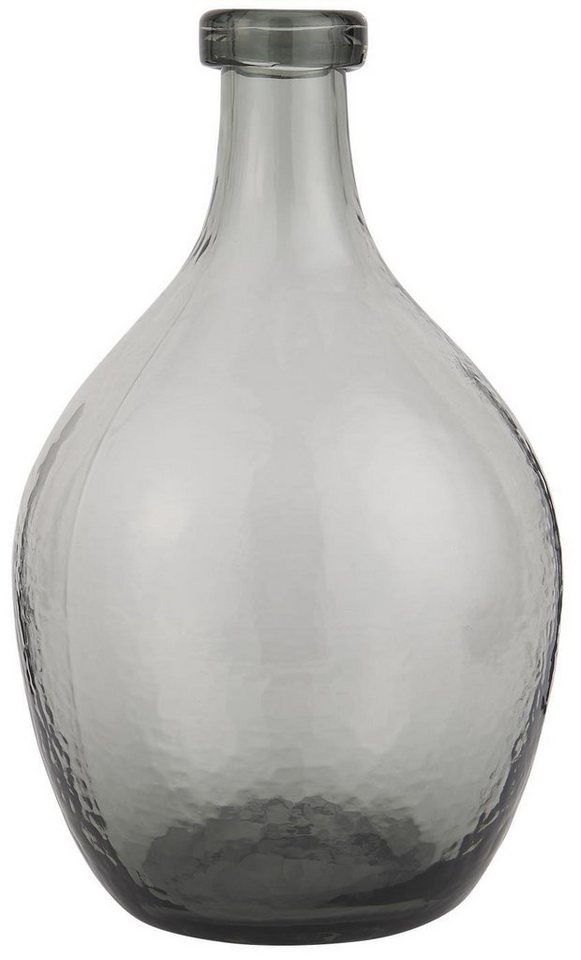 Ib Laursen Kugelvase Ballon-Vase Grau, H:28 cm oder 36cm, aus Glas von Ib Laursen