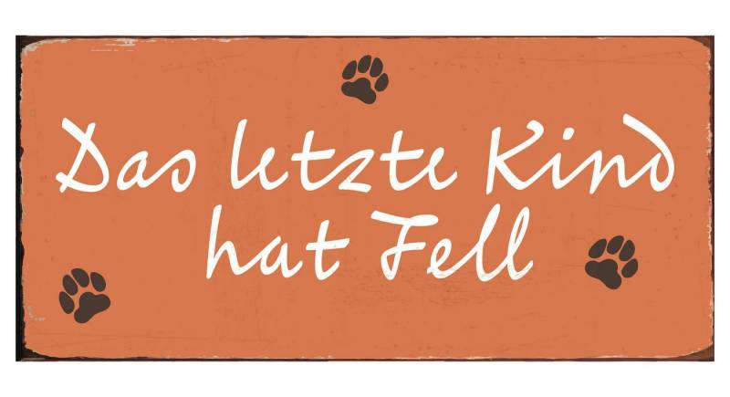 Ib Laursen Metallschild Ib Laursen - Schild Blechschild Metallschild "Das letzte Kind hat von Ib Laursen