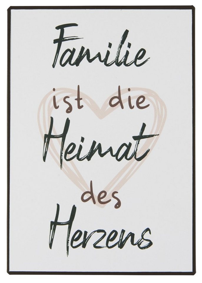 Ib Laursen Metallschild Ib Laursen Schild Blechschild Metallschild "Familie ist die Heimat von Ib Laursen