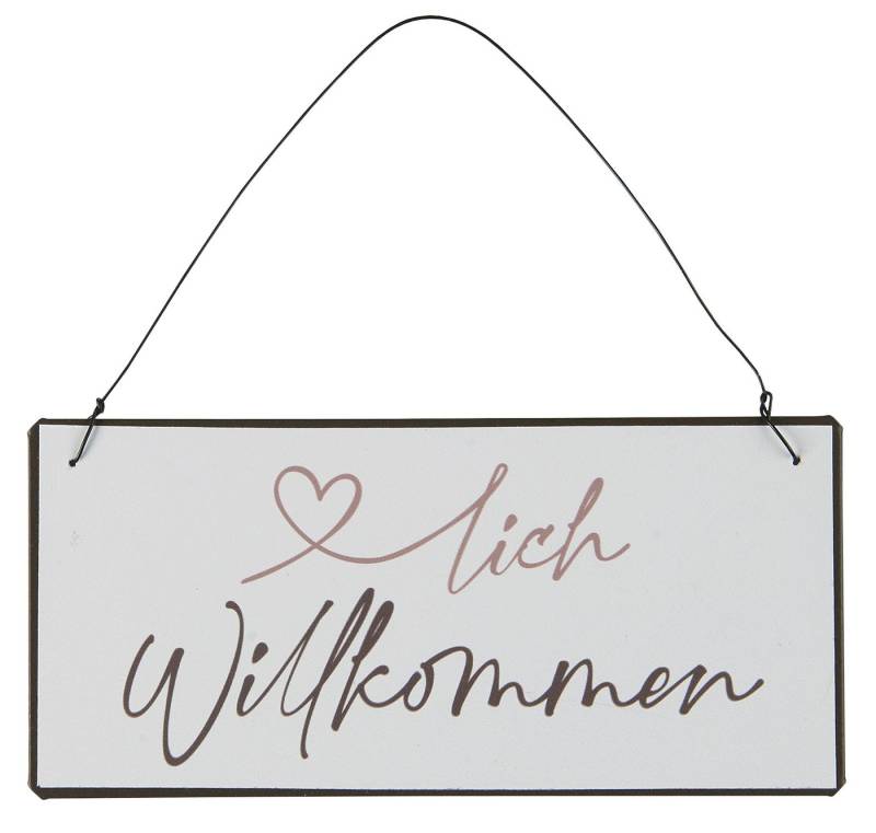 Ib Laursen Metallschild Ib Laursen - Schild Blechschild Metallschild "Herzlich Willkommen" von Ib Laursen