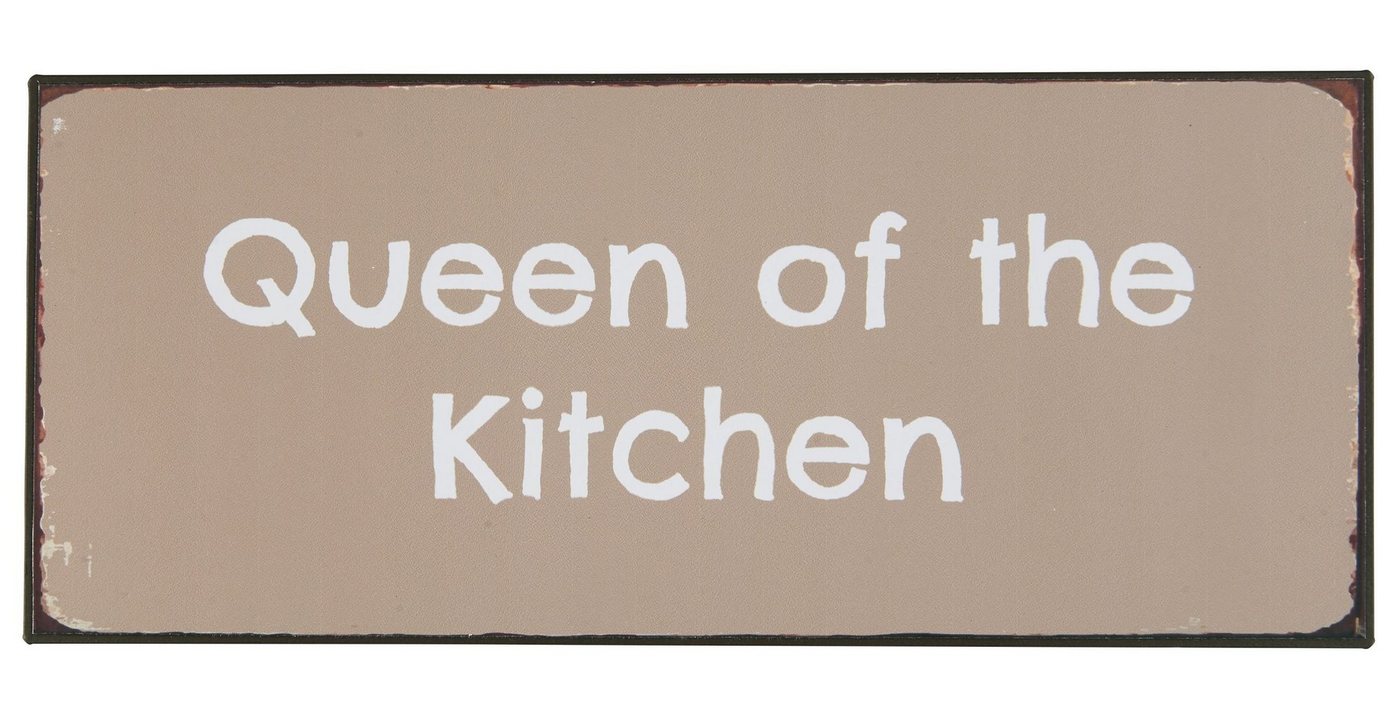 Ib Laursen Metallschild Ib Laursen - Schild Blechschild Metallschild Queen of the Kitchen"" von Ib Laursen