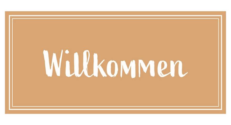Ib Laursen Metallschild Ib Laursen - Schild Blechschild Metallschild Türschild "Willkommen" von Ib Laursen