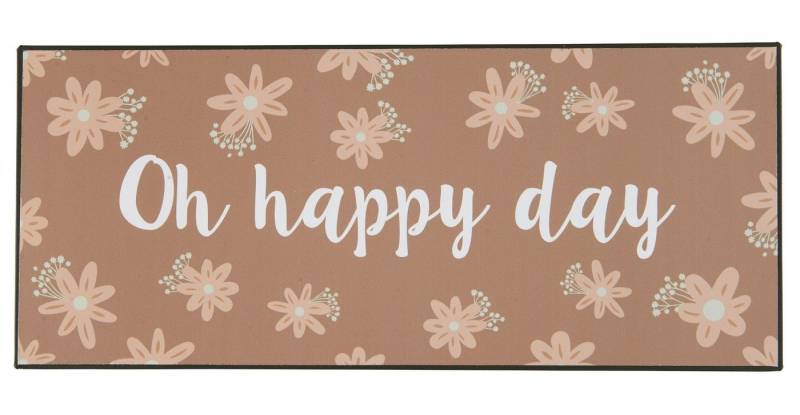 Ib Laursen Metallschild Ib Laursen - Schild Blechschild Metallschild Wandschild "Oh happy von Ib Laursen