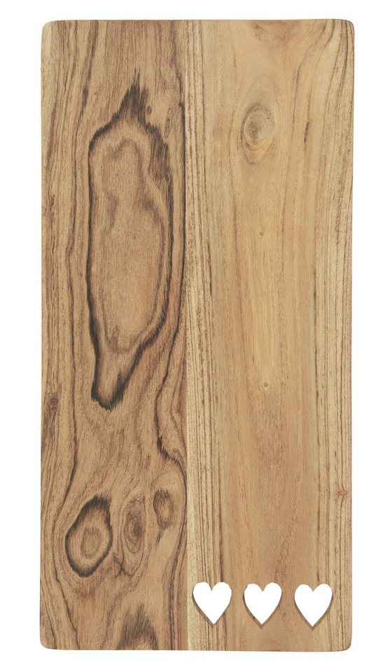 Ib Laursen Servierbrett Ib Laursen - Schneidebrett Servierbrett Holz mit 3 Herzen Herz Ib Laursen Servierbrett Ib Laursen - Schneidebrett Servierbrett Holz mit 3 Herzen Herz von Ib Laursen