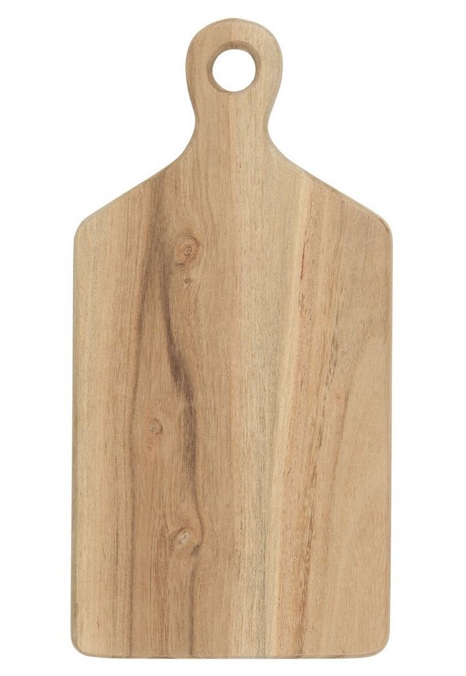 Ib Laursen Servierbrett Schneidebrett Servierbrett Brettchen Holz mit Griff 15x30cm Ib von Ib Laursen