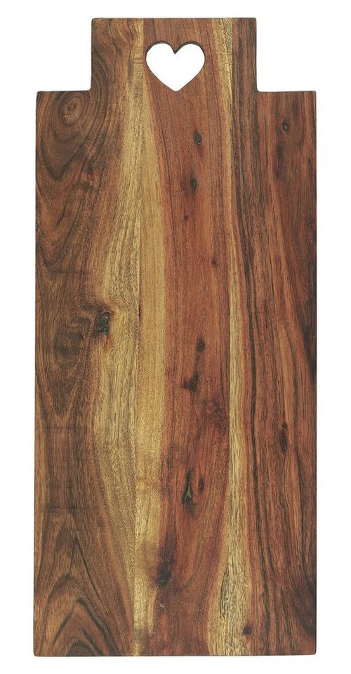 Ib Laursen Servierbrett Schneidebrett Servierbrett Holz mit Herz 20x48cm Ib Laursen 17030-00 Ib Laursen Servierbrett Schneidebrett Servierbrett Holz mit Herz 20x48cm Ib Laursen 17030-00 von Ib Laursen