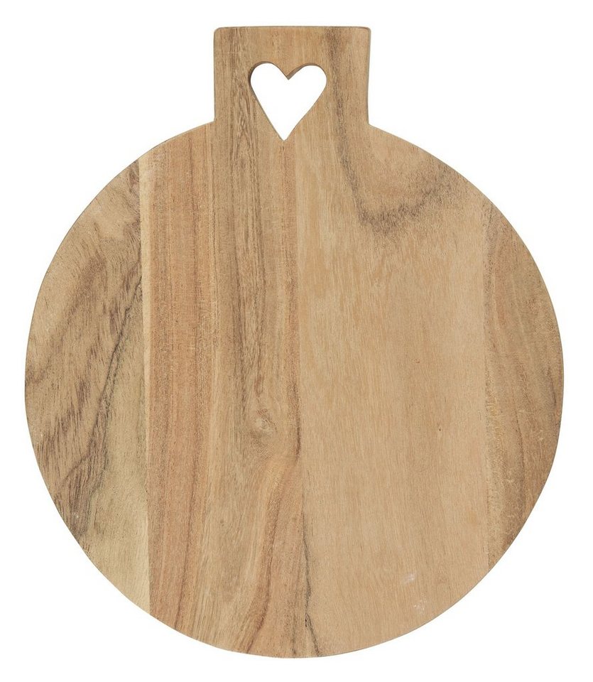 Ib Laursen Schneidebrett Schneidebrett Servierbrett Holz mit Herz B 25cm x L 29cm Rund Laursen Ib Laursen Schneidebrett Schneidebrett Servierbrett Holz mit Herz B 25cm x L 29cm Rund Laursen von Ib Laursen