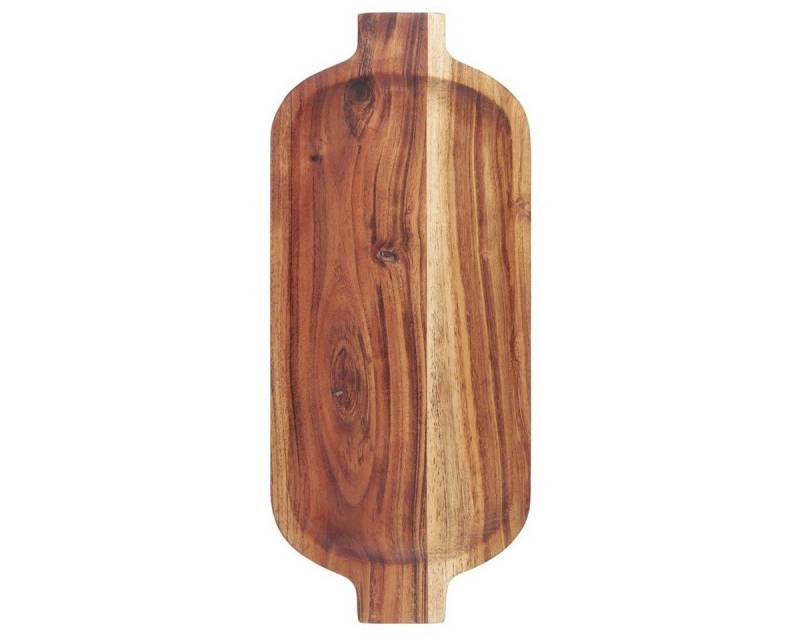 Ib Laursen Servierplatte Servierplatte Akazienholz L45 x B19 x H2,5 cm Holzbrett Ib Laursen Servierplatte Servierplatte Akazienholz L45 x B19 x H2,5 cm Holzbrett von Ib Laursen