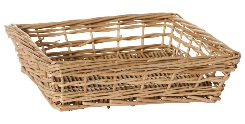 Ib Laursen Serviettenhalter Ib Laursen - Serviettenhalter Korb Serviettenkorb Quadratisch Weide von Ib Laursen