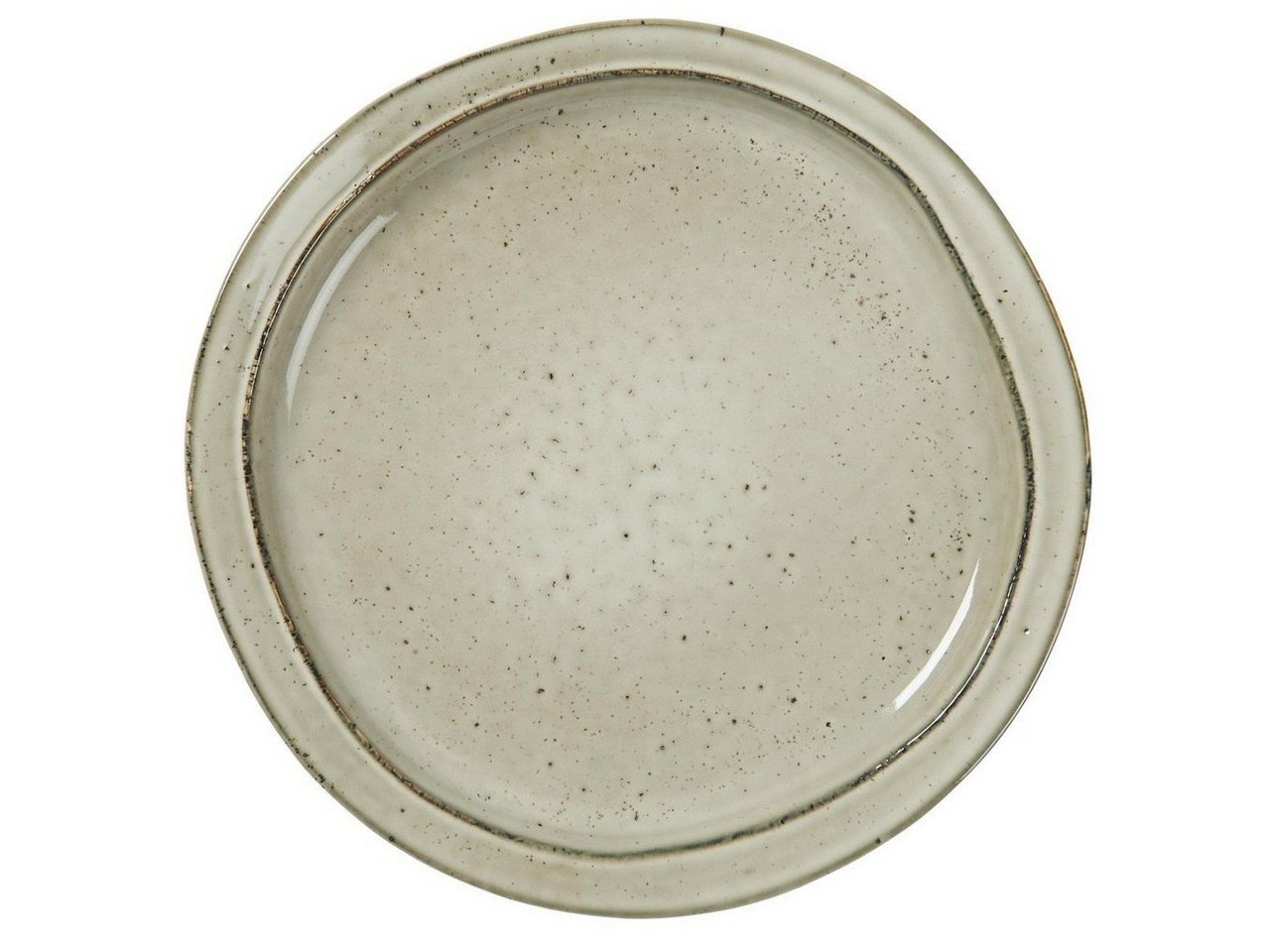 Ib Laursen Speiseteller Dunes, Creme H:3cm D:28cm Steingut von Ib Laursen