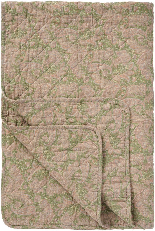 Ib Laursen Tagesdecke Ib Laursen - Decke Quilt Tagesdecke 180x130cm Rosa Grün Paisleymuster Ib Laursen Tagesdecke Ib Laursen - Decke Quilt Tagesdecke 180x130cm Rosa Grün Paisleymuster von Ib Laursen