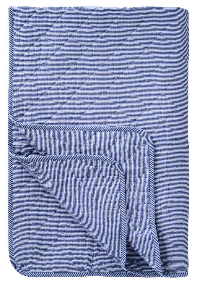 Ib Laursen Tagesdecke Ib Laursen - Decke Quilt Tagesdecke Gestreift Dunkelblau Weiß Ib Laursen Tagesdecke Ib Laursen - Decke Quilt Tagesdecke Gestreift Dunkelblau Weiß von Ib Laursen