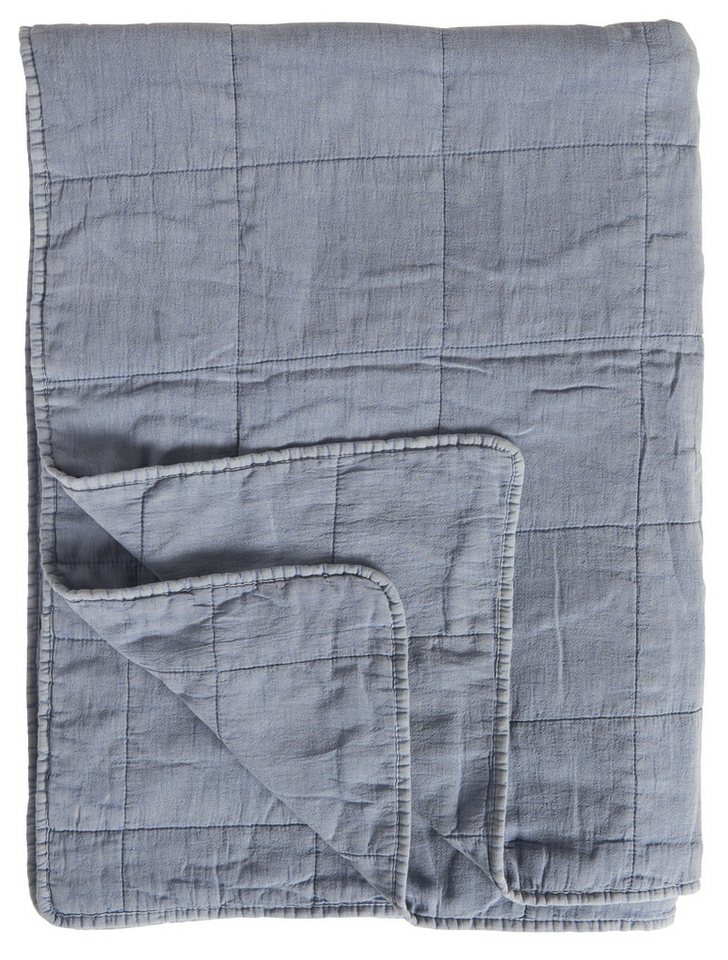 Ib Laursen Tagesdecke Ib Laursen - Decke Quilt Tagesdecke Überwurf 180x130cm Blau 6108-13 von Ib Laursen