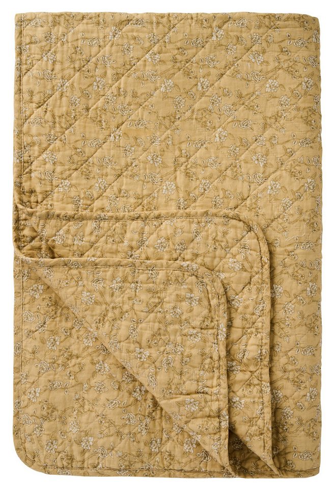 Ib Laursen Tagesdecke Ib Laursen Decke Quilt Tagesdecke Überwurf 180x130cm Blumenranken von Ib Laursen