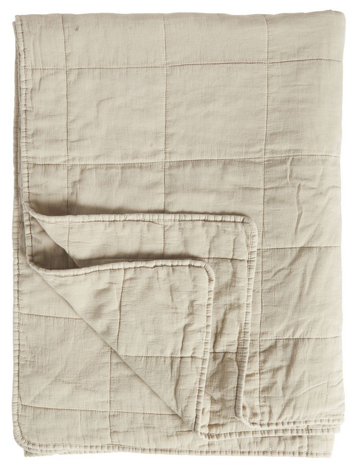 Ib Laursen Tagesdecke Ib Laursen - Decke Quilt Tagesdecke Überwurf 180x130cm Natur 6108-30 von Ib Laursen