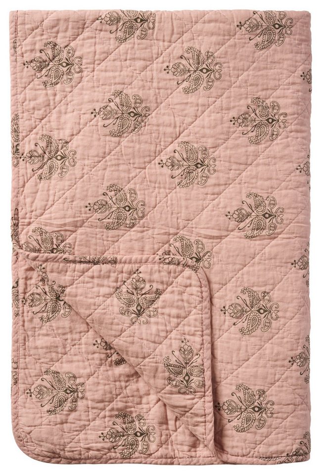 Ib Laursen Tagesdecke Ib Laursen - Decke Quilt Tagesdecke Überwurf 180x130cm Rosa von Ib Laursen