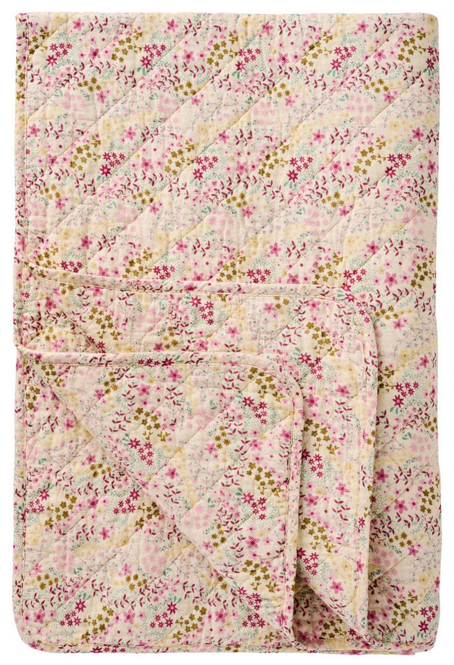 Ib Laursen Tagesdecke Ib Laursen Decke Quilt Tagesdecke Überwurf 180x130cm Rosa von Ib Laursen
