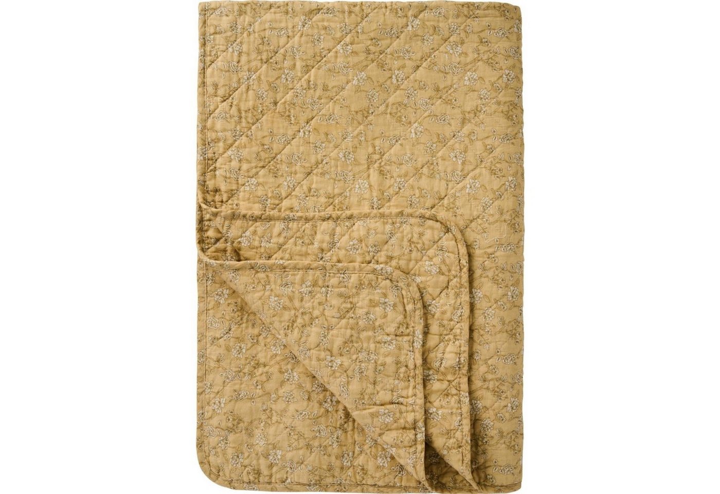 Ib Laursen Tagesdecke Quilt Gelben Blumenranken von Ib Laursen