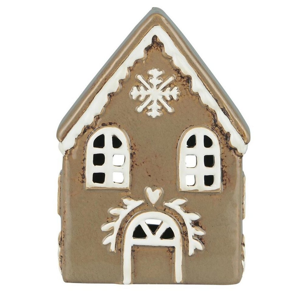 Ib Laursen Teelichthalter LebkuchenhTeelichthStillenat Schneekristall Ib Laursen Teelichthalter LebkuchenhTeelichthStillenat Schneekristall von Ib Laursen