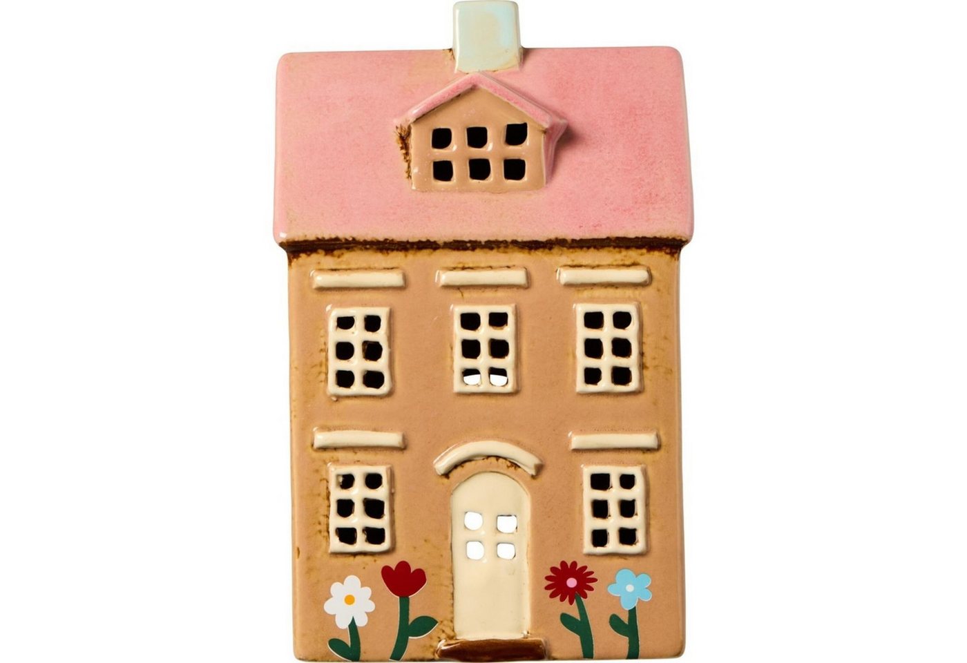 Ib Laursen Teelichthalter TeelichthNyhavn Blumen und rosa Dach Ib Laursen Teelichthalter TeelichthNyhavn Blumen und rosa Dach von Ib Laursen