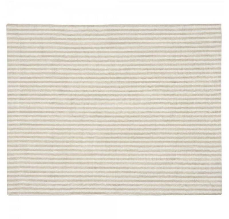 Ib Laursen Tischdecke Ib Laursen Setzgedeck Beige mit weißen Streifen (35x45cm) von Ib Laursen