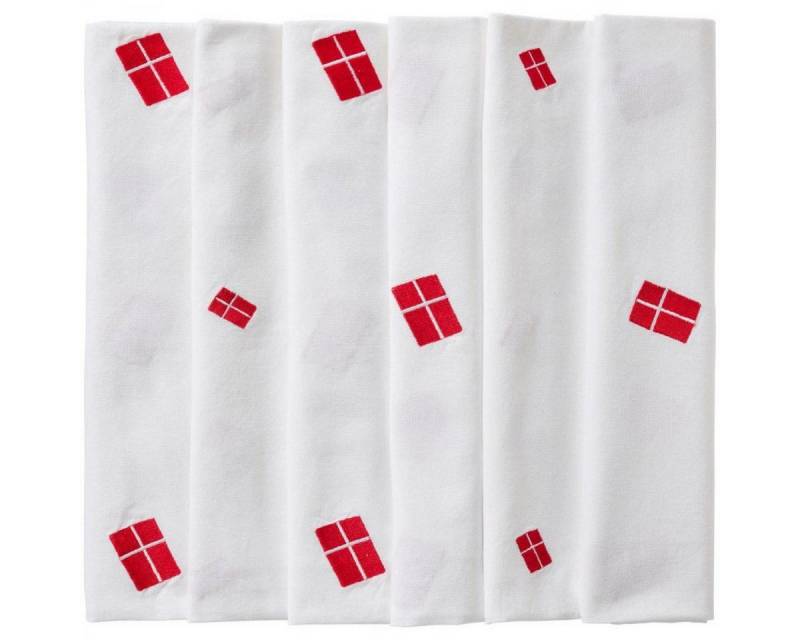 Ib Laursen Tischdecke Ib Laursen Tischdecke Mit Dänischen Flaggen Weiß (250x150cm) von Ib Laursen