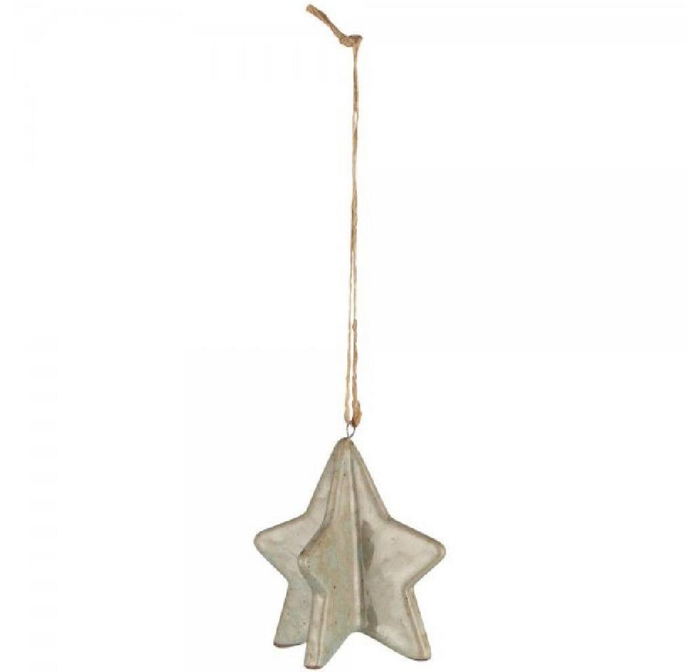 Ib Laursen Weihnachtsbaumkugel Ib Laursen Stern zum Hängen Grün Natur gesprenkelt (5,8x6,5x5,8cm) von Ib Laursen