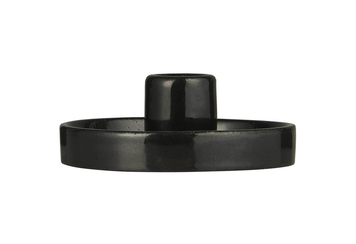 Ib Laursen Windlicht IB Laursen Kerzen Halter Ständer schwarz Porzellan Kerzen Weihnachten (1x Kerzenhalter) von Ib Laursen