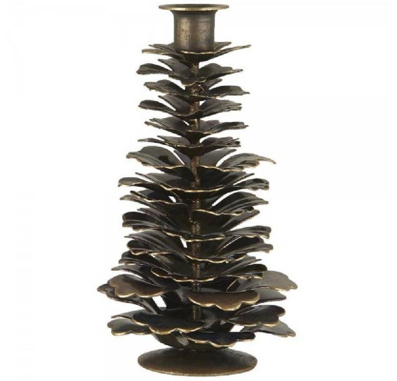 Ib Laursen Windlicht Ib Laursen Kerzenhalter Tannenzapfen für dünne Kerzen (12cm) von Ib Laursen